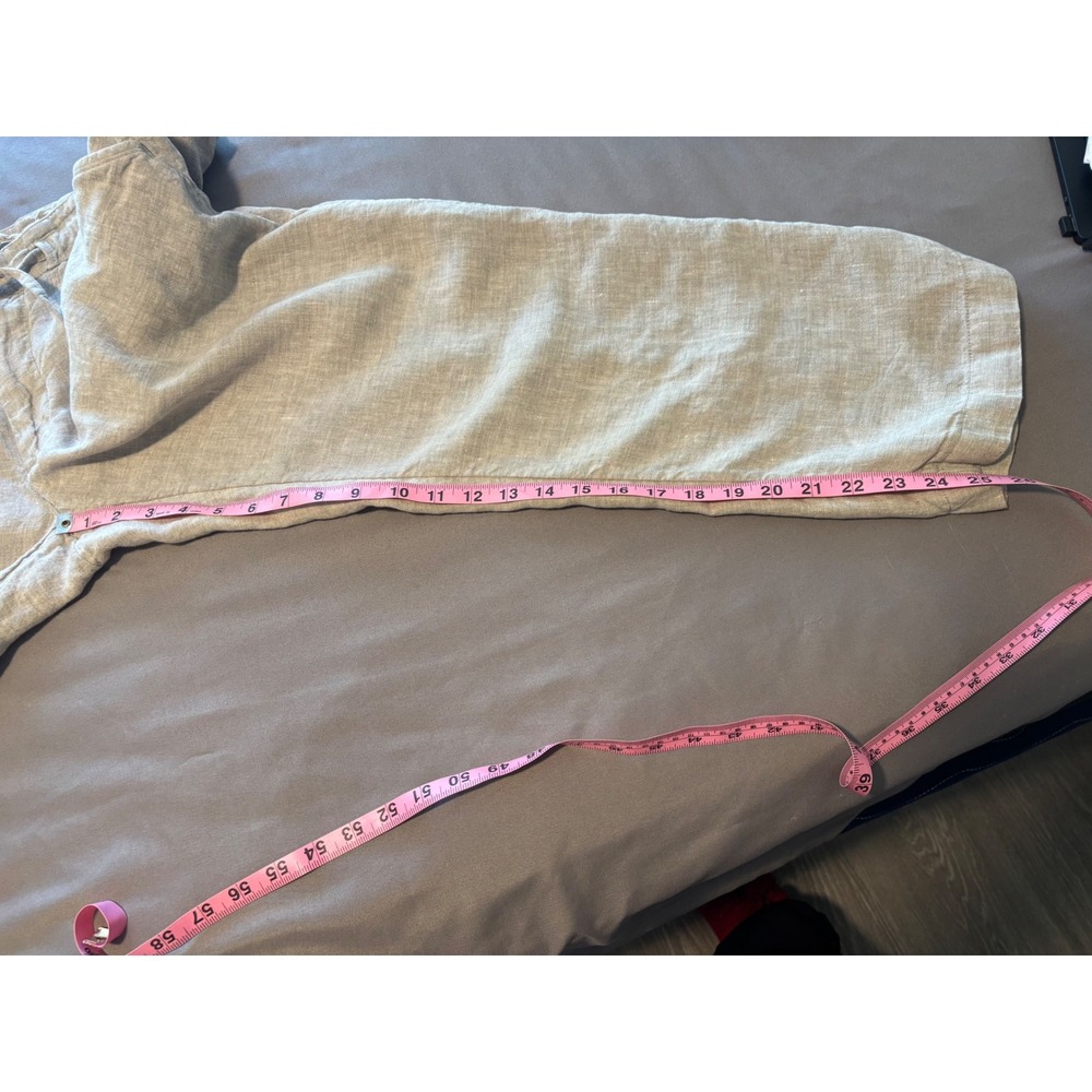 H&M 100% Linen Pull on Pants. Size 36R (XL to XXL). Pockets. Coastal Chic. Beach - Picture 10 of 10